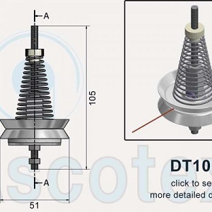 Đĩa tăng lực căng dây Ascotex DT101 – Disc Tensioner